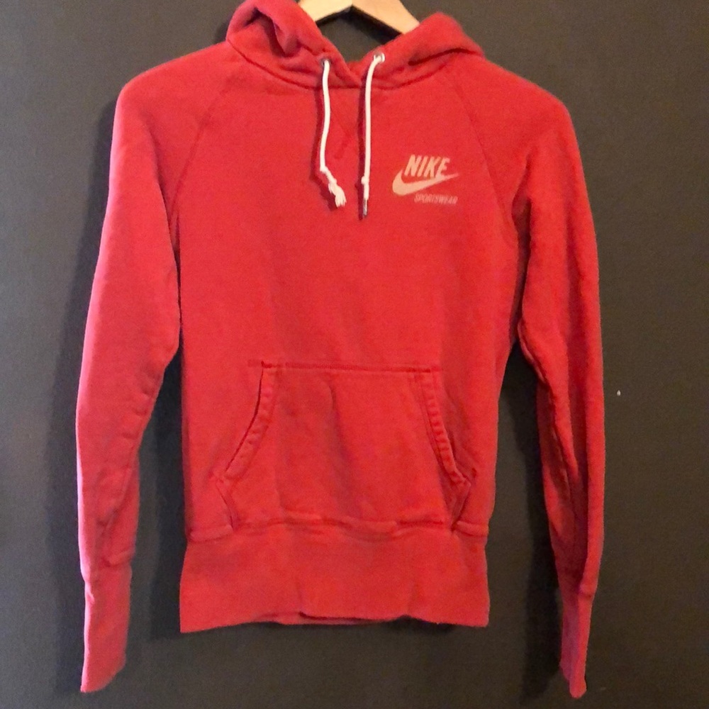 Red Nike Sportswear Hoodie